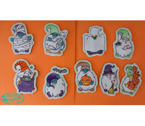 Stickserie ITH - Halloween Gnomes Stecker